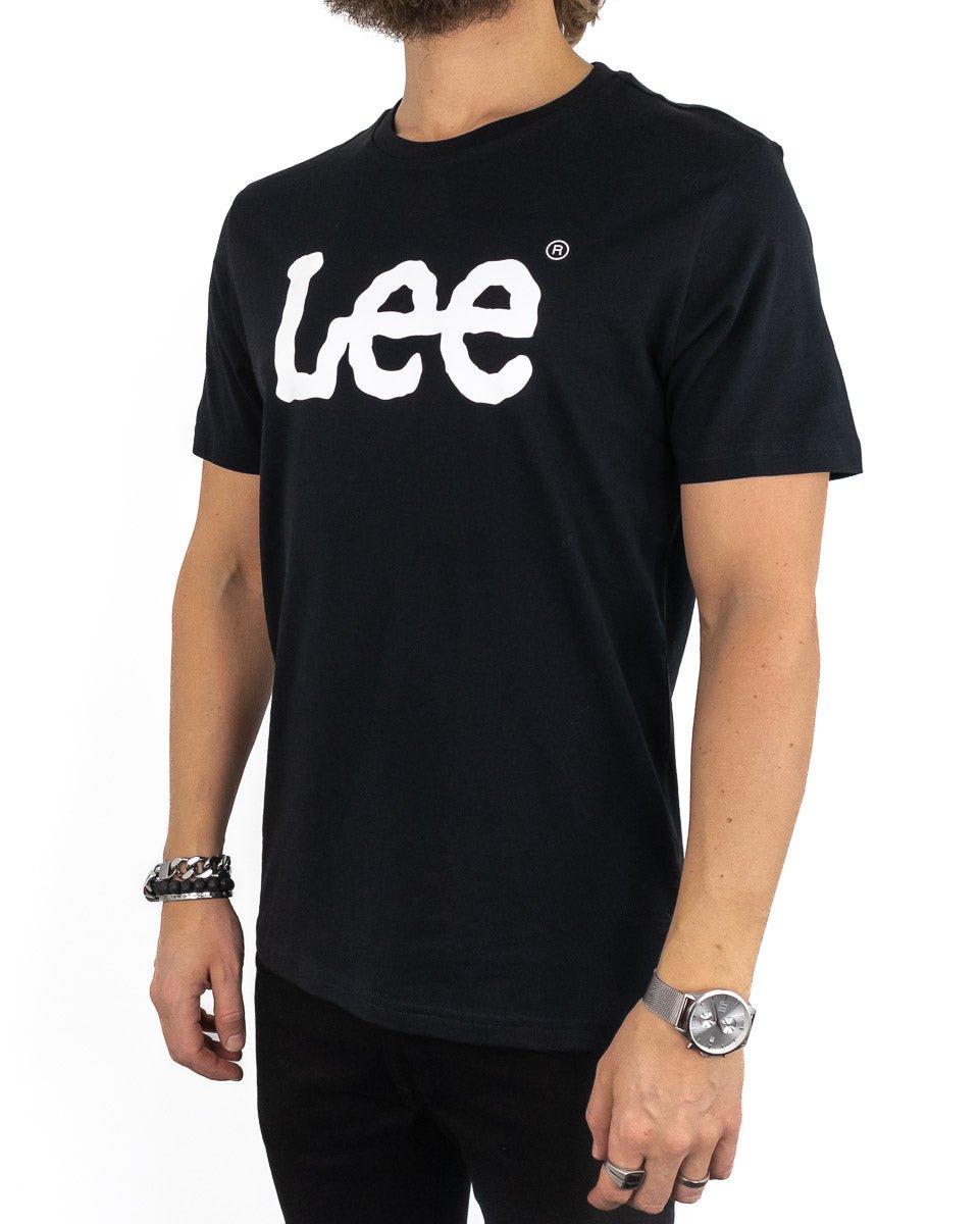 Lee Jeans - T-shirt Svart - Wobbly Logo Tee - jhstore.se