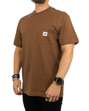 Lee Jeans - Workwear Pocket T-shirt - Brun - jhstore.se