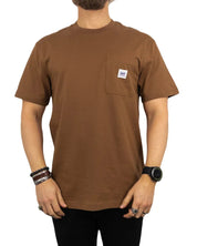Lee Jeans - Workwear Pocket T-shirt - Brun - jhstore.se