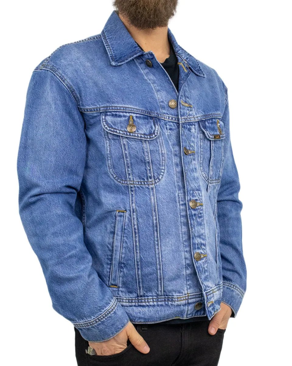 Lee - Jeansjacka - Relaxed Rider - Blå - jhstore.se