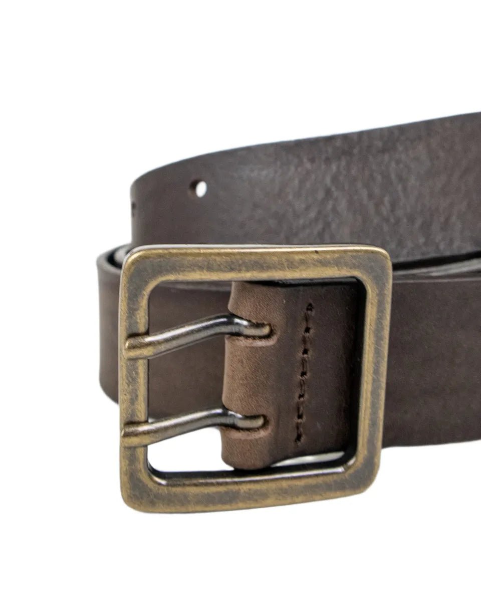 Lee - Läderbälte - Double Pin - Brun - jhstore.se