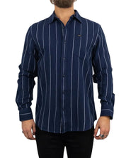 Lee - Randig Skjorta - Mercantile - Blå - jhstore.se