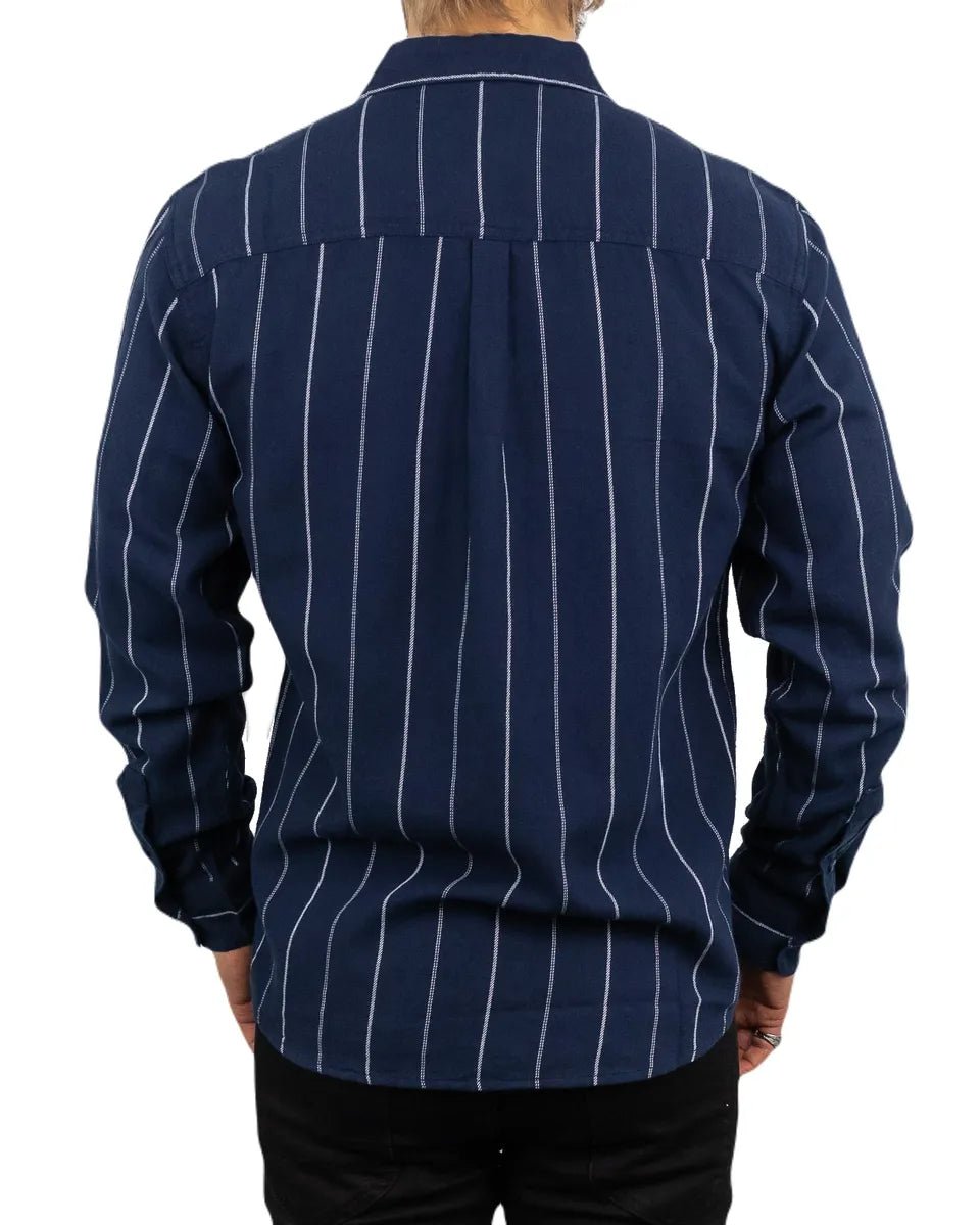 Lee - Randig Skjorta - Mercantile - Blå - jhstore.se