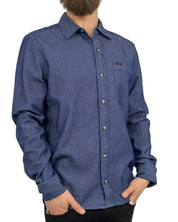 Lee - Skjorta - Leesure - Railroad - Blå - jhstore.se