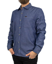 Lee - Skjorta - Leesure - Railroad - Blå - jhstore.se