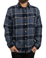 Lee - Skjorta Overshirt - Textured Rutig - Blå - jhstore.se