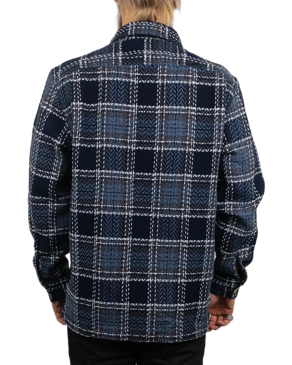 Lee - Skjorta Overshirt - Textured Rutig - Blå - jhstore.se