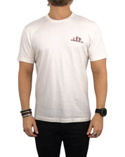 Lee - T-Shirt - Ryggtryck logga - Original Denim - Off White - jhstore.se