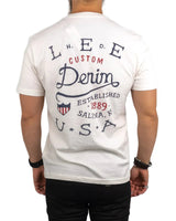 Lee - T-Shirt - USA Denim - White