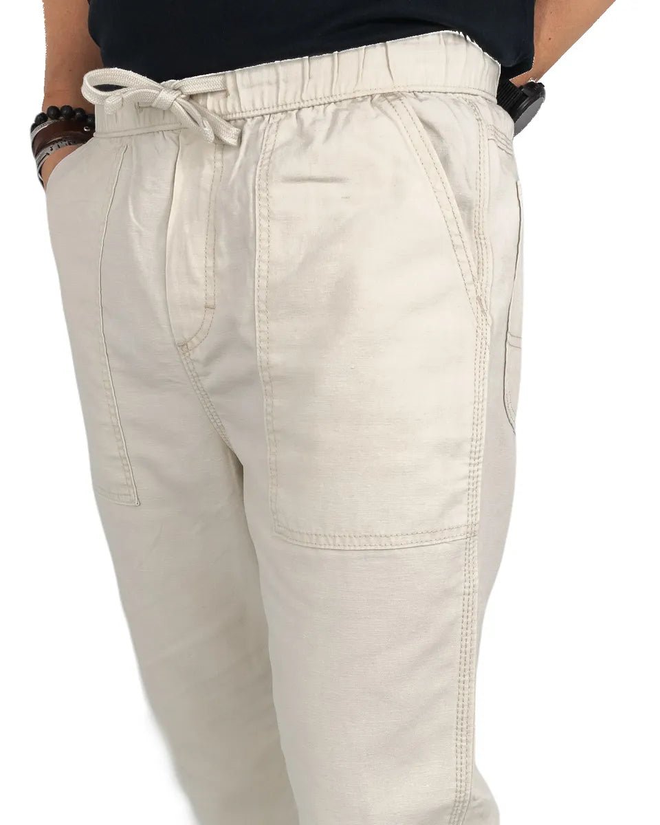 Lee - Utilitypants med Dragsko - Off white - jhstore.se