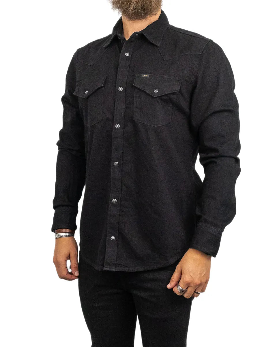 Lee - Western Jeansskjorta - Svart - jhstore.se