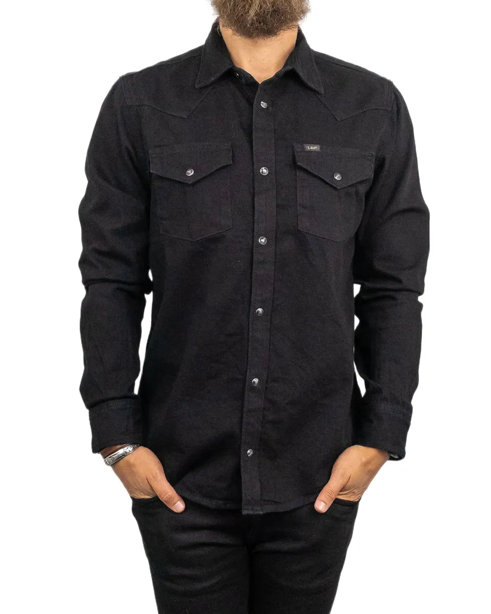 Lee - Western Jeansskjorta - Svart - jhstore.se