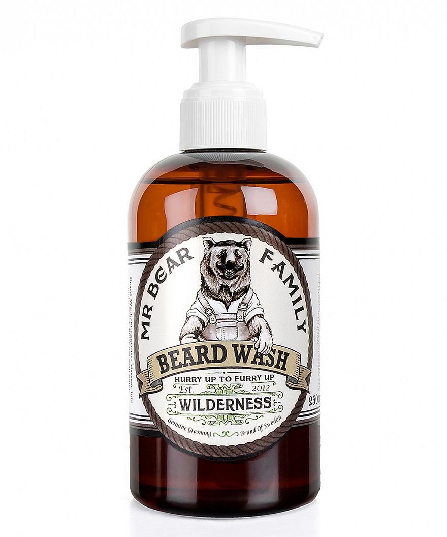Mr Bear Family - Skäggschampo Wilderness - Beard Wash - jhstore.se