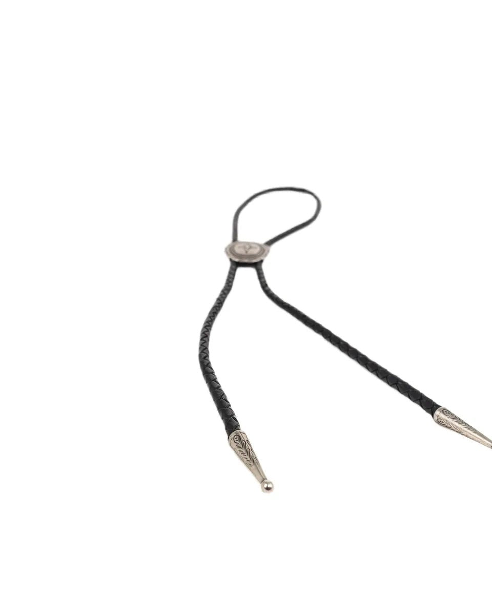 Nudie - Cowboy slips i Läder - Nisse Bolo Tie - Svart - jhstore.se