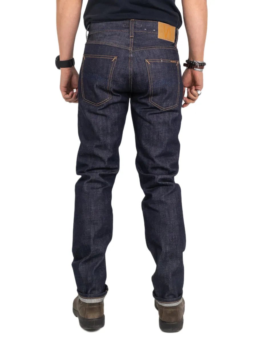 Nudie - Jeans - Gritty Jackson - Dry Old Otvättade Jeans - Blå - jhstore.se