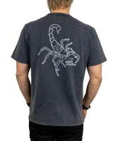 Nudie - T-Shirt - Roy Skorpion - Grå