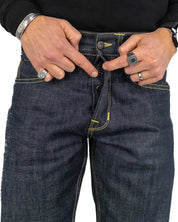 Pike Brothers - 1937 Roamer Selvedge Jeans - 11oz Metal Blå - jhstore.se
