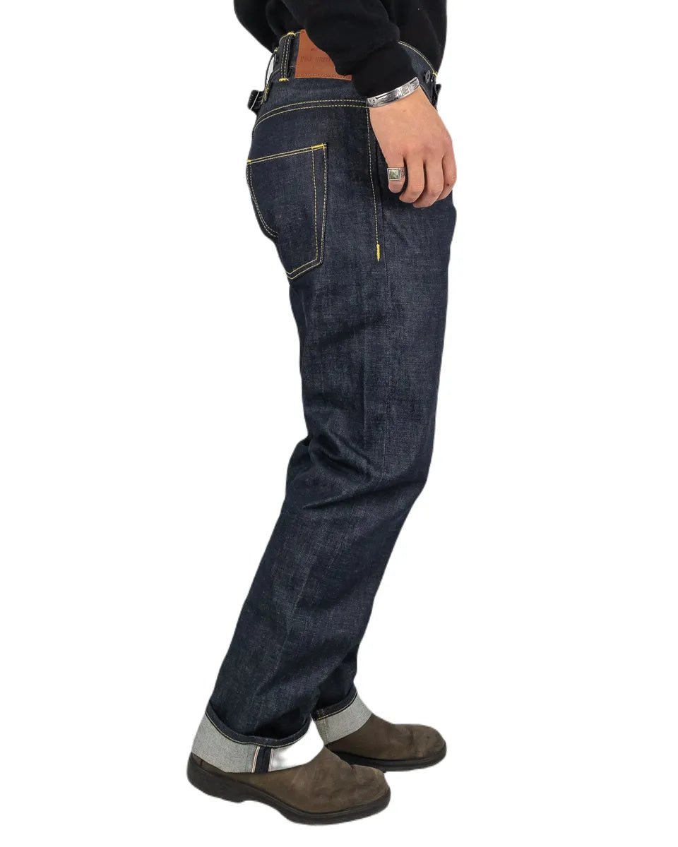 Pike Brothers - 1937 Roamer Selvedge Jeans - 11oz Metal Blå - jhstore.se