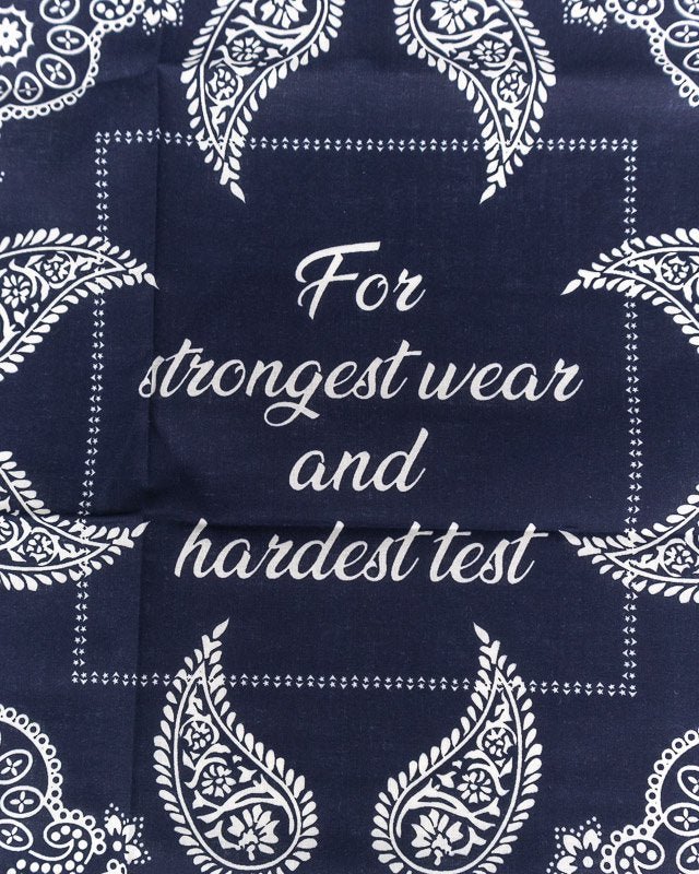 Pike Brothers - 1947 Logo Bandana - Blå - jhstore.se