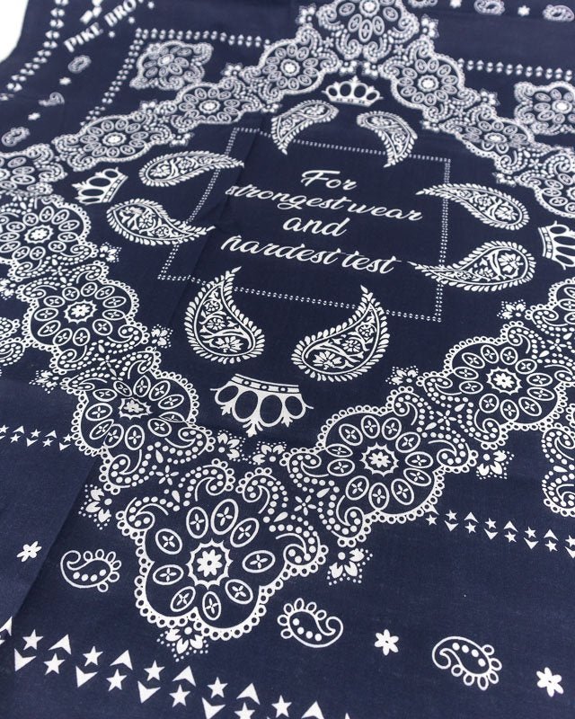 Pike Brothers - 1947 Logo Bandana - Blå - jhstore.se