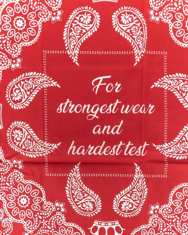 Pike Brothers - 1947 Logo Bandana - Röd - jhstore.se