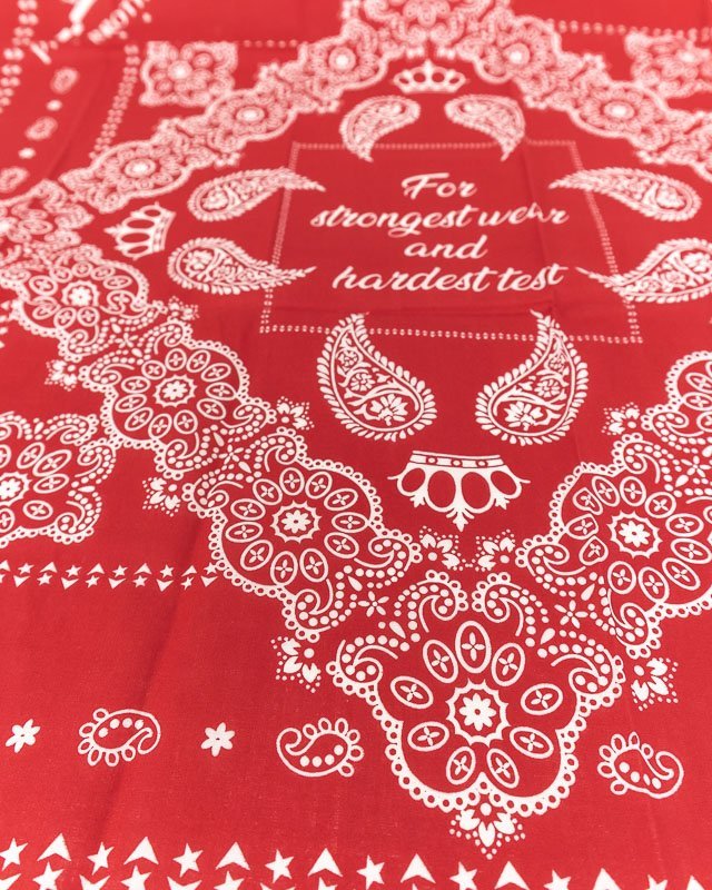 Pike Brothers - 1947 Logo Bandana - Röd - jhstore.se