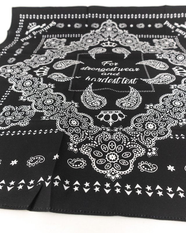 Pike Brothers - 1947 Logo Bandana - Svart - jhstore.se
