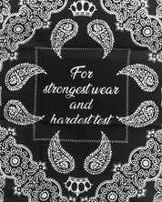 Pike Brothers - 1947 Logo Bandana - Svart - jhstore.se