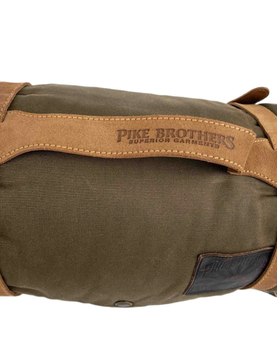 Pike Brothers - 1965 Survival Blanket vaxad filt - Khaki - jhstore.se