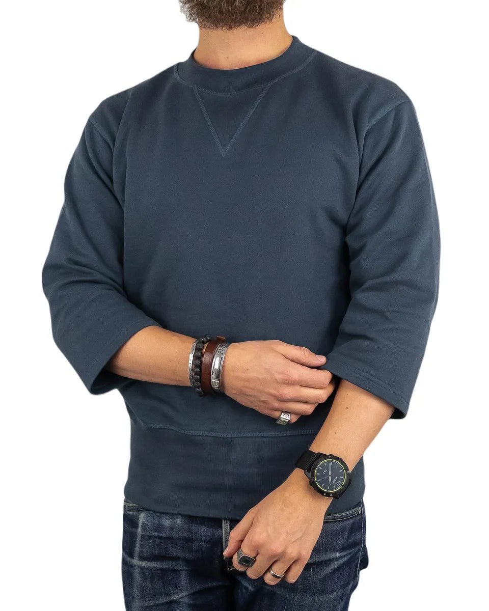 Pike Brothers - Escape weather prison sweater 1945 - Blå - jhstore.se