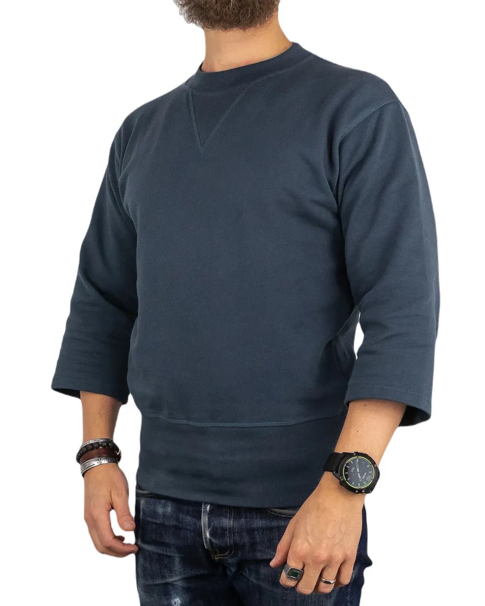 Pike Brothers - Escape weather prison sweater 1945 - Blå - jhstore.se