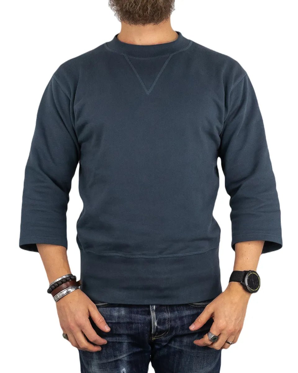 Pike Brothers - Escape weather prison sweater 1945 - Blå - jhstore.se