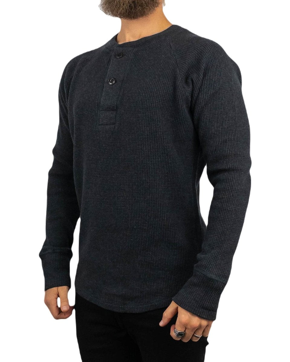 Pike Brothers - Farfarströja Våfflad - 1936 Waffle - Grå - jhstore.se