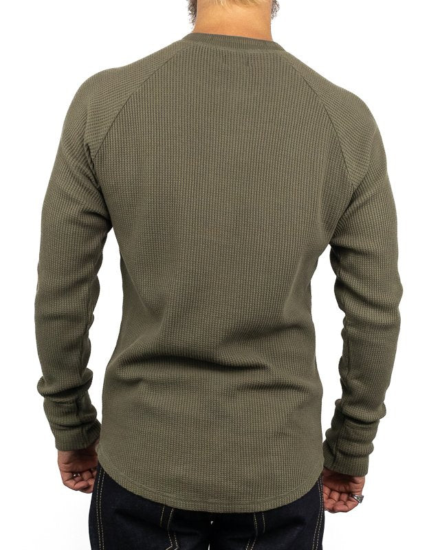 Pike Brothers - Farfarströja Våfflad - 1936 Waffle - Grön - jhstore.se