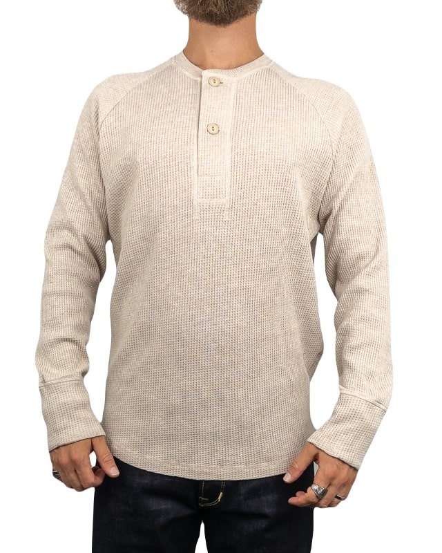 Pike Brothers - Farfarströja Våfflad - 1936 Waffle - Natur - jhstore.se