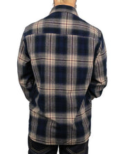 Pike Brothers - Flanellskjorta - 1937 Roamer - Blå/Beige - jhstore.se