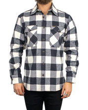 Pike Brothers - Flanellskjorta - 1943 CPO Buffalo - Vit - jhstore.se