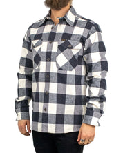 Pike Brothers - Flanellskjorta - 1943 CPO Buffalo - Vit - jhstore.se