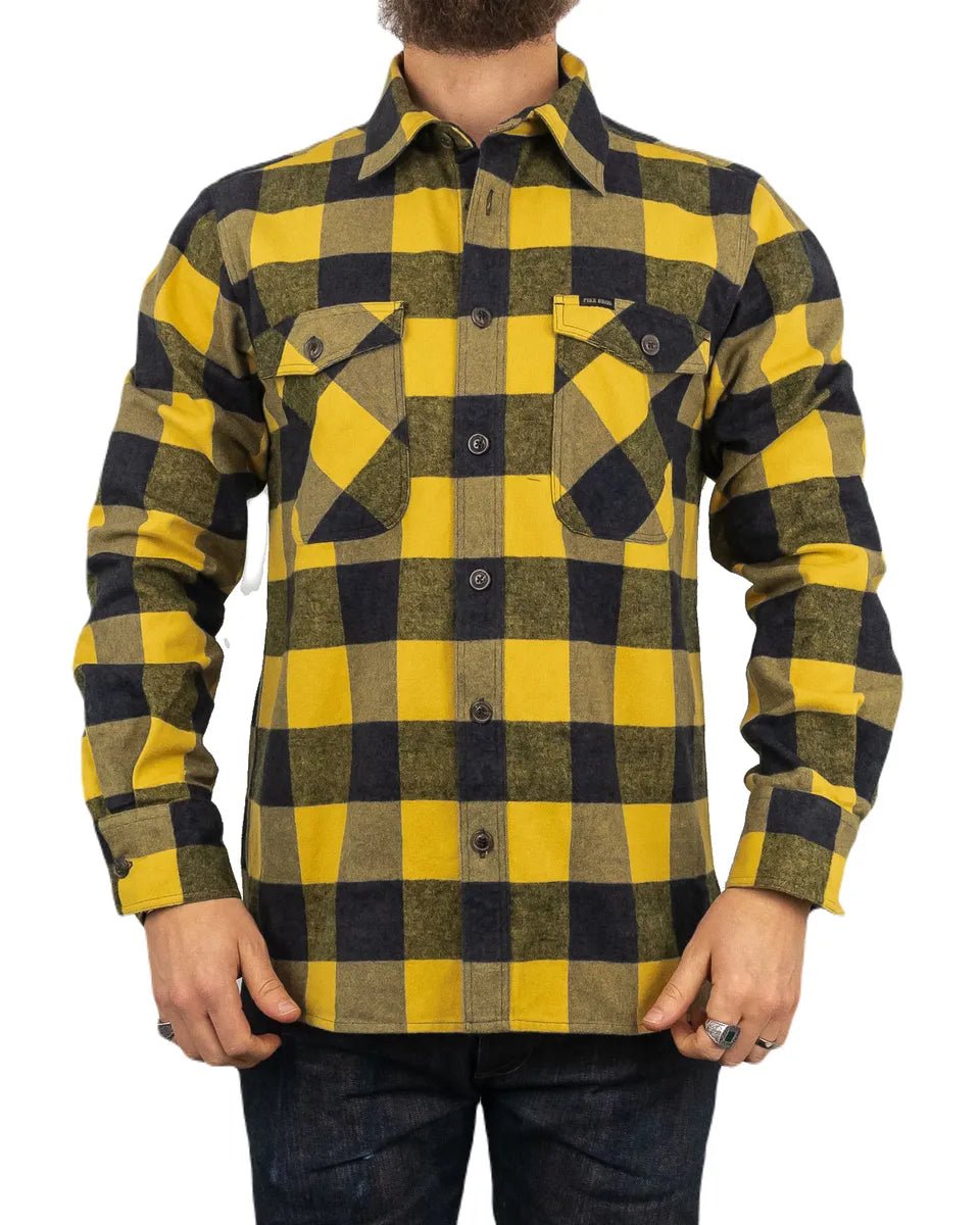 Pike Brothers - Flanellskjorta - 1943 CPO - Gul - Buffalo Yellow - jhstore.se