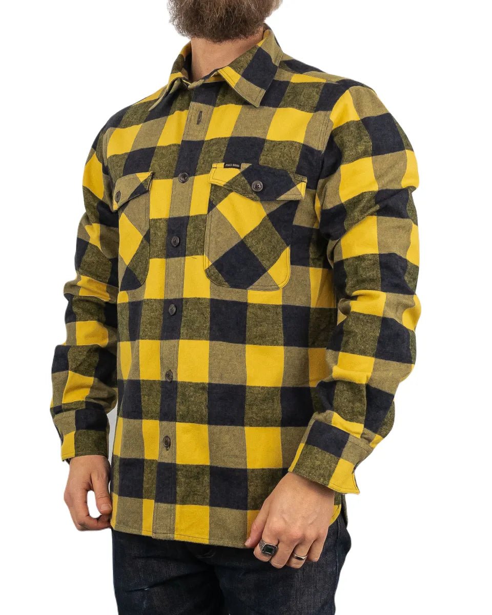 Pike Brothers - Flanellskjorta - 1943 CPO - Gul - Buffalo Yellow - jhstore.se