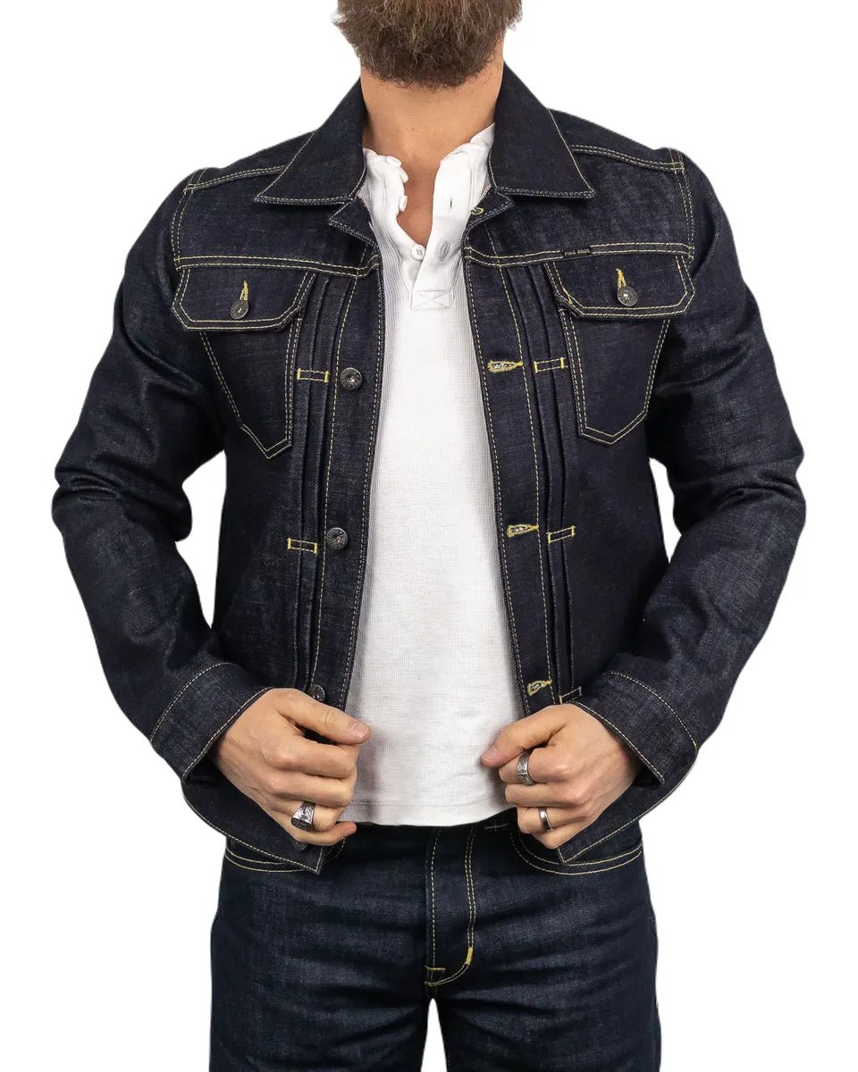 Pike Brothers - Jeansjacka 15Oz 1958 Roamer - Otvättad Indigo - jhstore.se