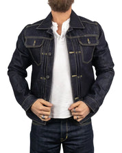 Pike Brothers - Jeansjacka 15Oz 1958 Roamer - Otvättad Indigo - jhstore.se