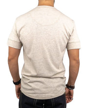 Pike Brothers - Kortärmad Henley - 1927 - Natur - jhstore.se