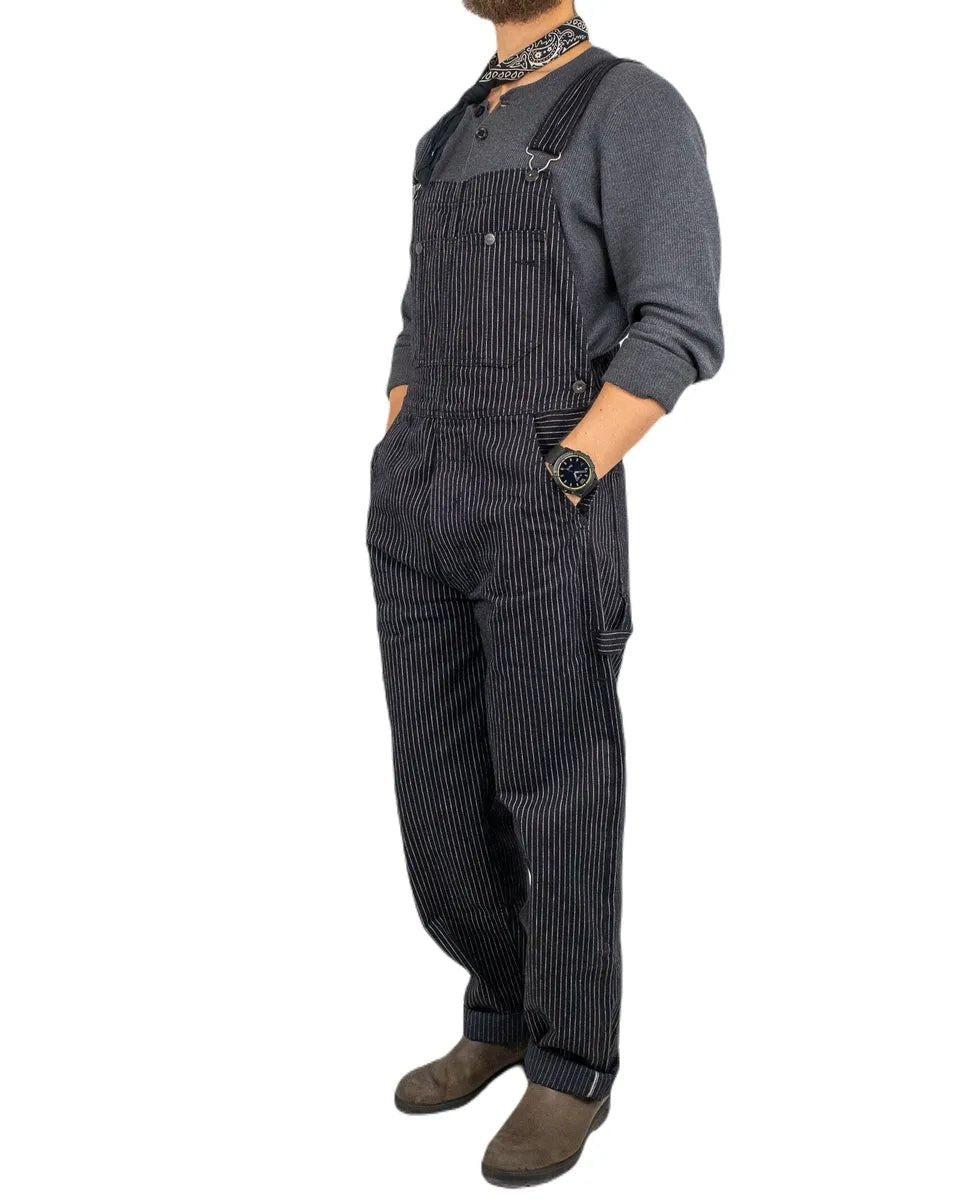 Pike Brothers - Mechanic Bib 1953 - Hängslebyxor - Wabash Svart - jhstore.se