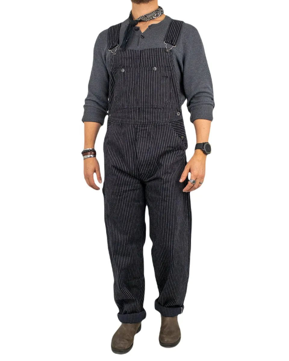 Pike Brothers - Mechanic Bib 1953 - Hängslebyxor - Wabash Svart - jhstore.se