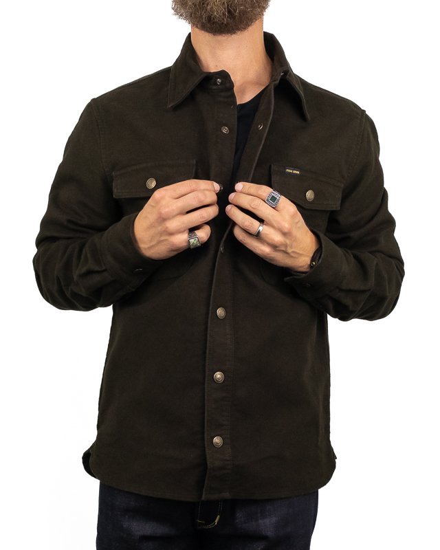 Pike Brothers - Moleskin skjorta - 1943 CPO - Brun - jhstore.se