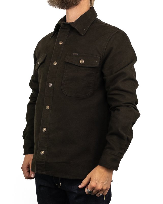 Pike Brothers - Moleskin skjorta - 1943 CPO - Brun - jhstore.se