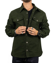 Pike Brothers - Moleskin skjorta - 1943 CPO - Grön - jhstore.se
