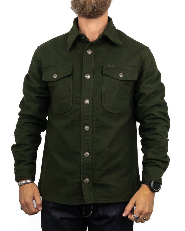 Pike Brothers - Moleskin skjorta - 1943 CPO - Grön - jhstore.se