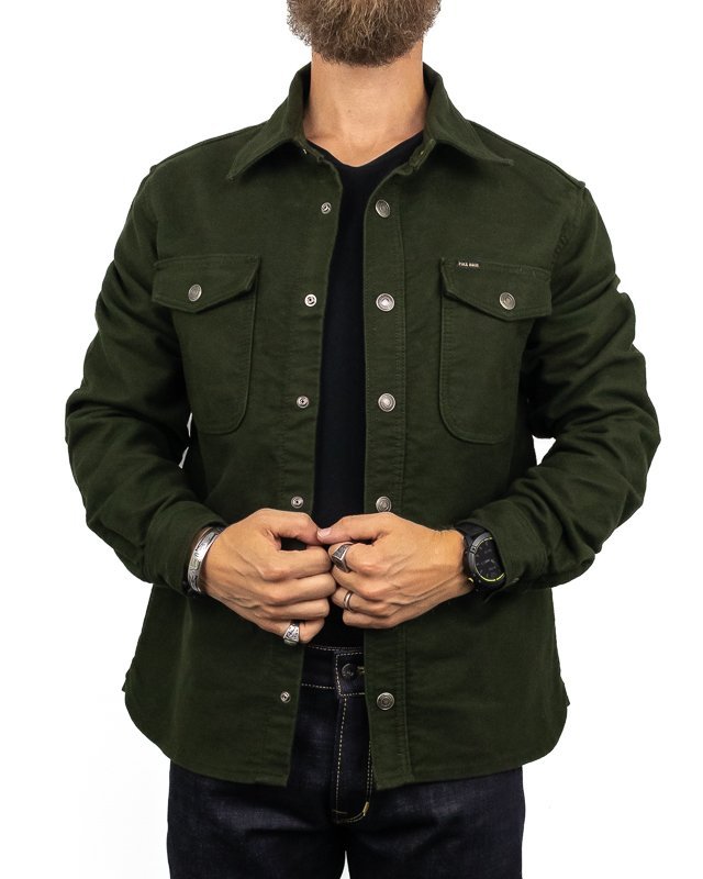 Pike Brothers - Moleskin skjorta - 1943 CPO - Grön - jhstore.se